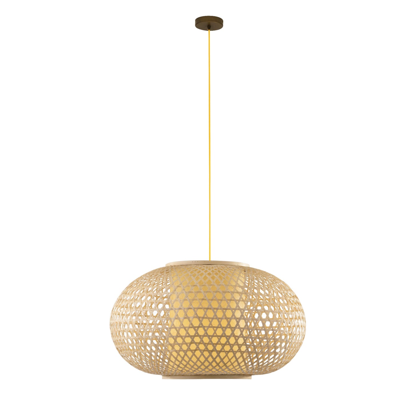 Lampadario a sospensione ZEN in bambù naturale Ø 120 cm.