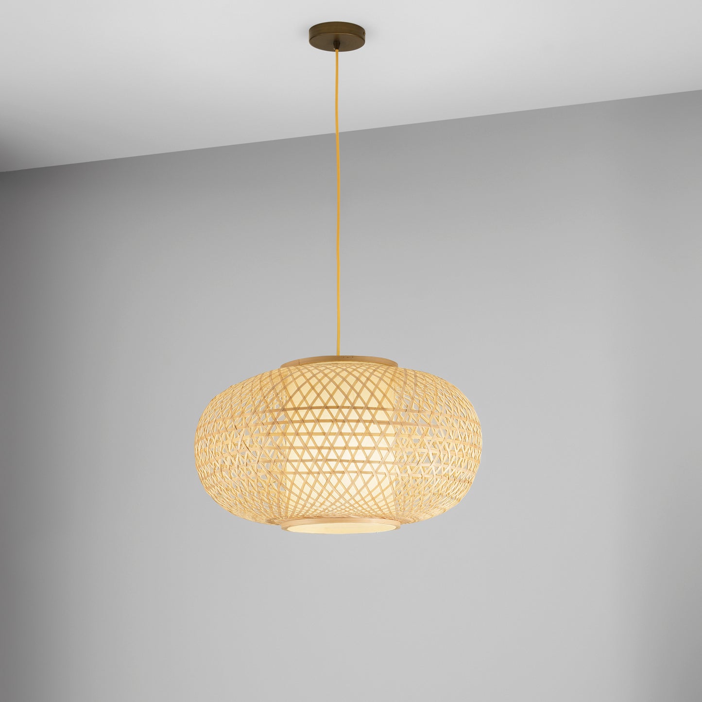 Lampadario a sospensione ZEN in bambù naturale Ø 120 cm.