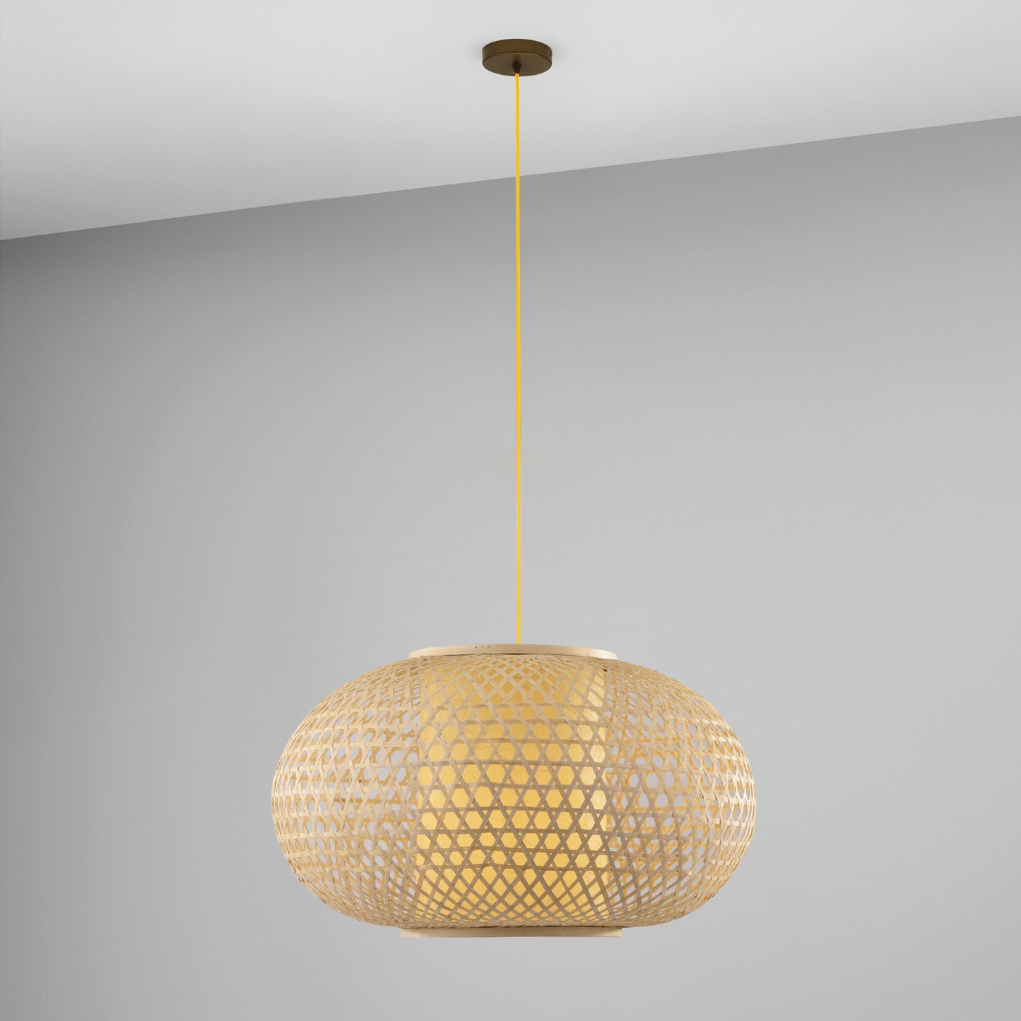 Lampadario a sospensione ZEN in bambù naturale Ø 120 cm.