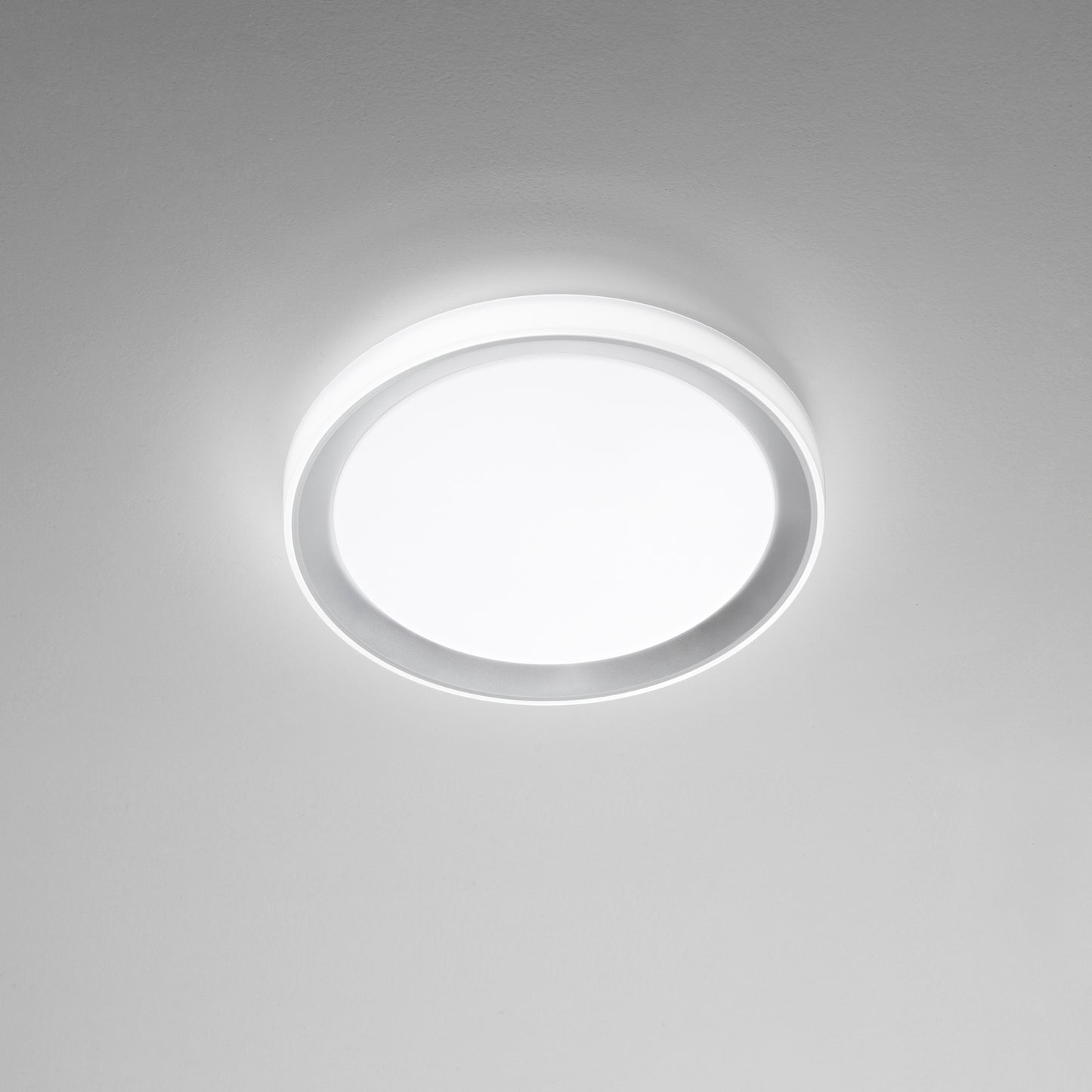 Plafoniera LED NEON bianca, interruttore CCT Ø 50 cm.