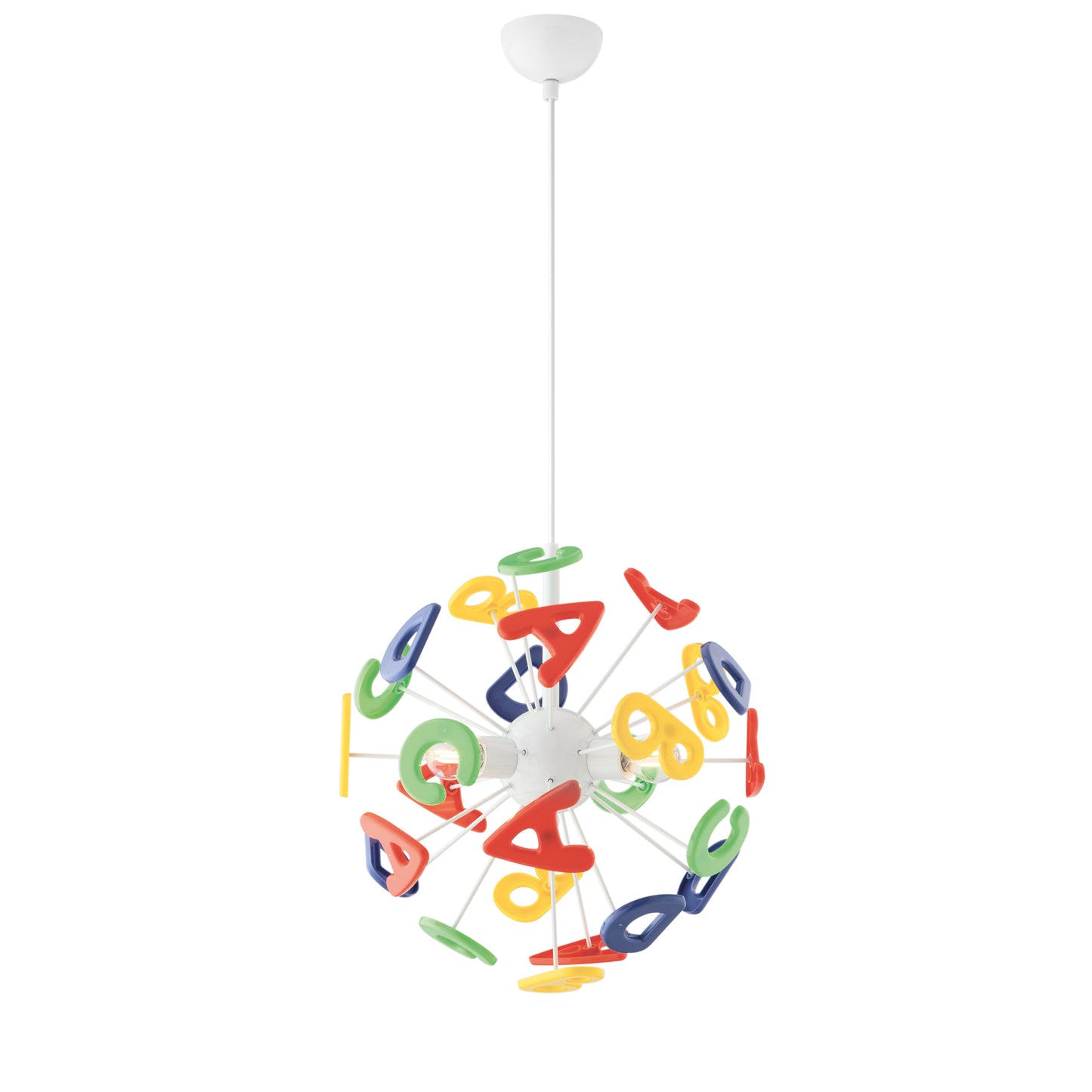 Sospensione LETTERINE in metallo multicolore per bambini
