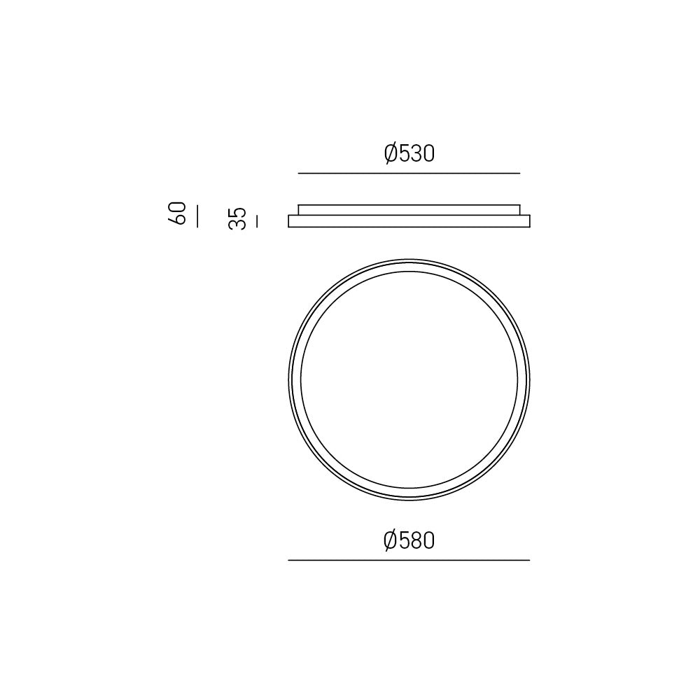 Krizia P/G 3000k — Lampada da soffitto a LED