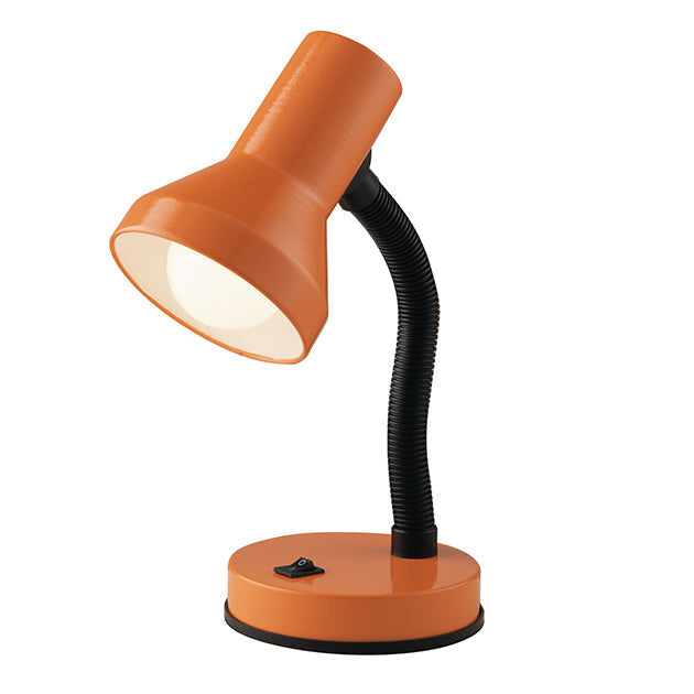 Lampada da lettura LDT flessibile in metallo arancione