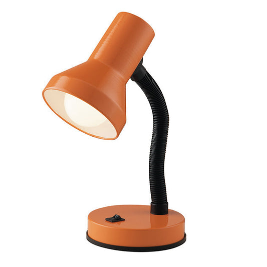 Lampada da lettura LDT flessibile in metallo arancione