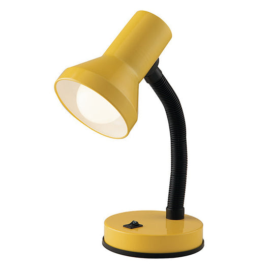 Lampada da lettura LDT flessibile in metallo giallo