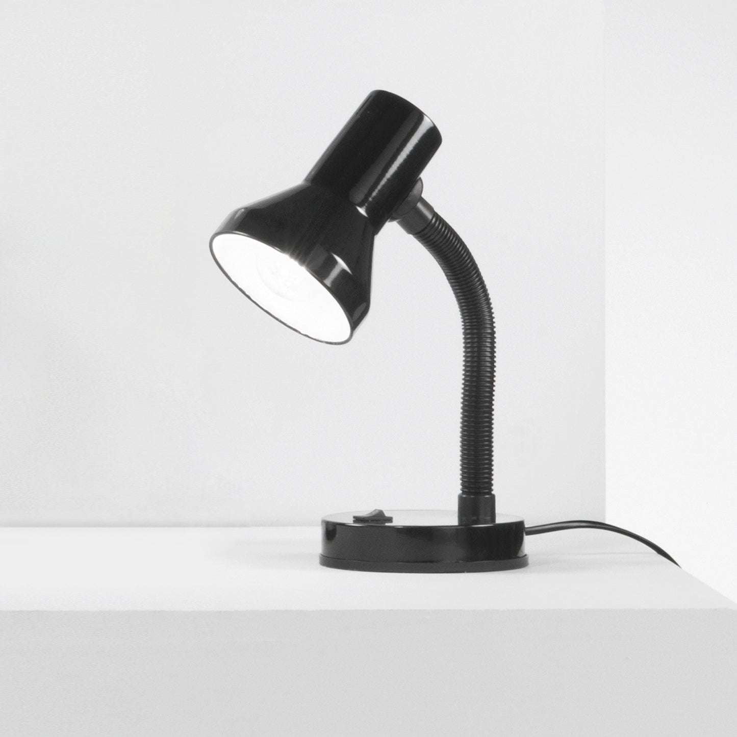Lampada da lettura LDT flessibile in metallo nero