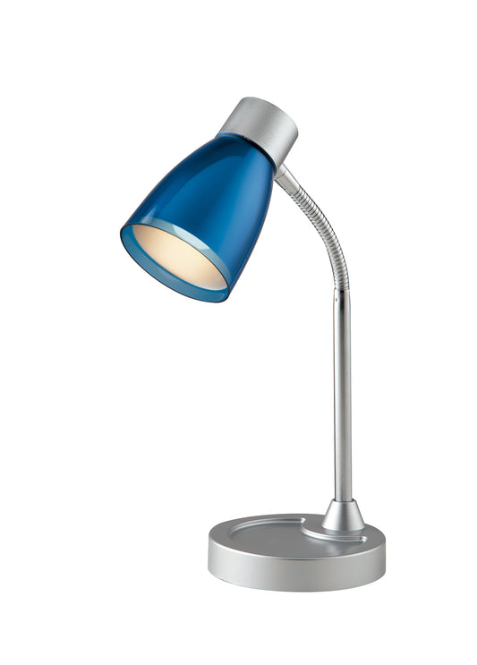 Lampada da lettura ARKIMEDE blu in con diffusore orientabile in metallo