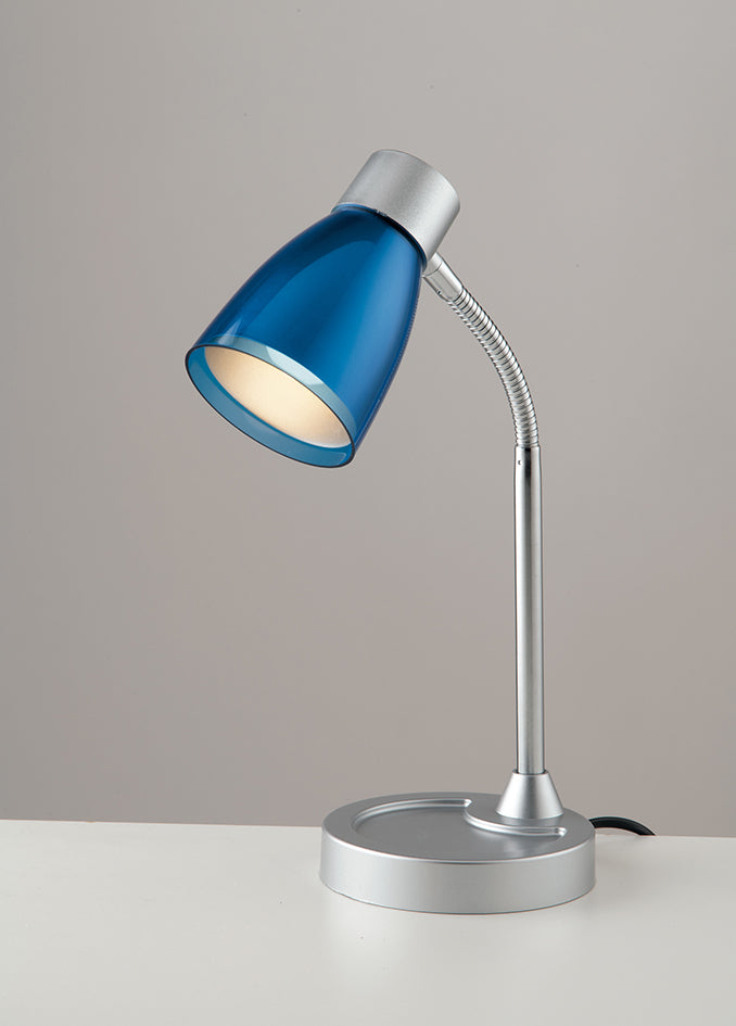 Lampada da lettura ARKIMEDE blu in con diffusore orientabile in metallo