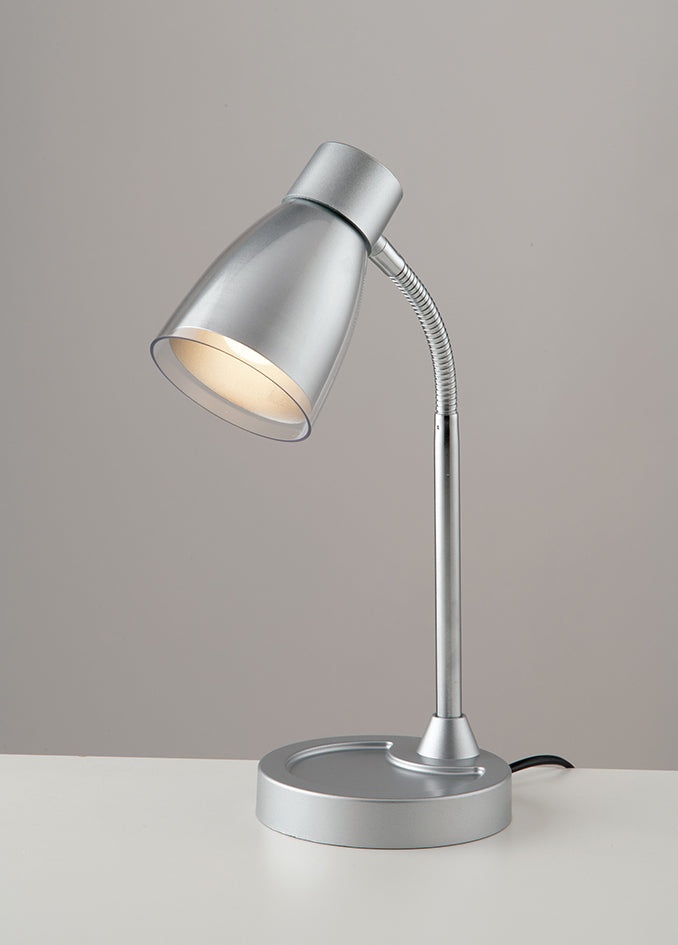 Lampada da lettura ARKIMEDE argento in con diffusore orientabile in metallo