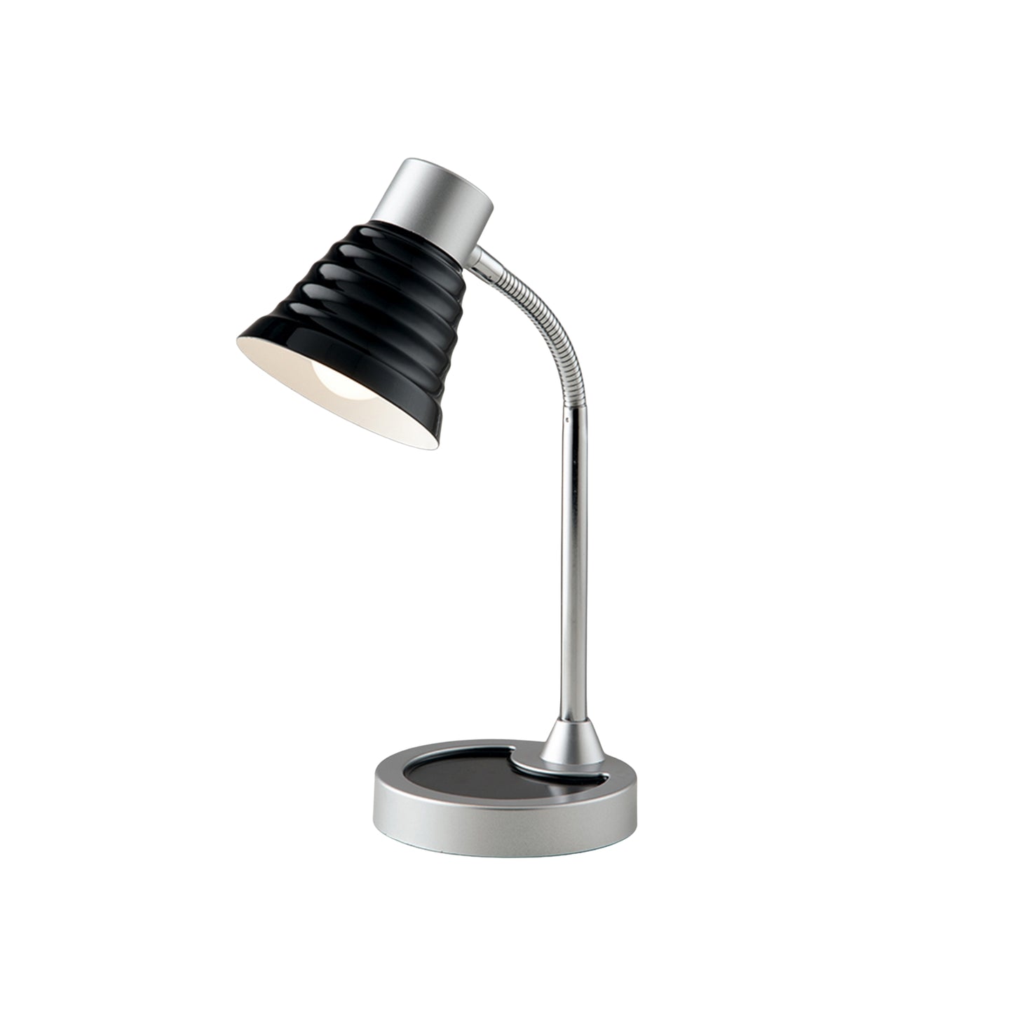 Lampada da lettura LEONARDO con diffusore nero in fibre di plastica