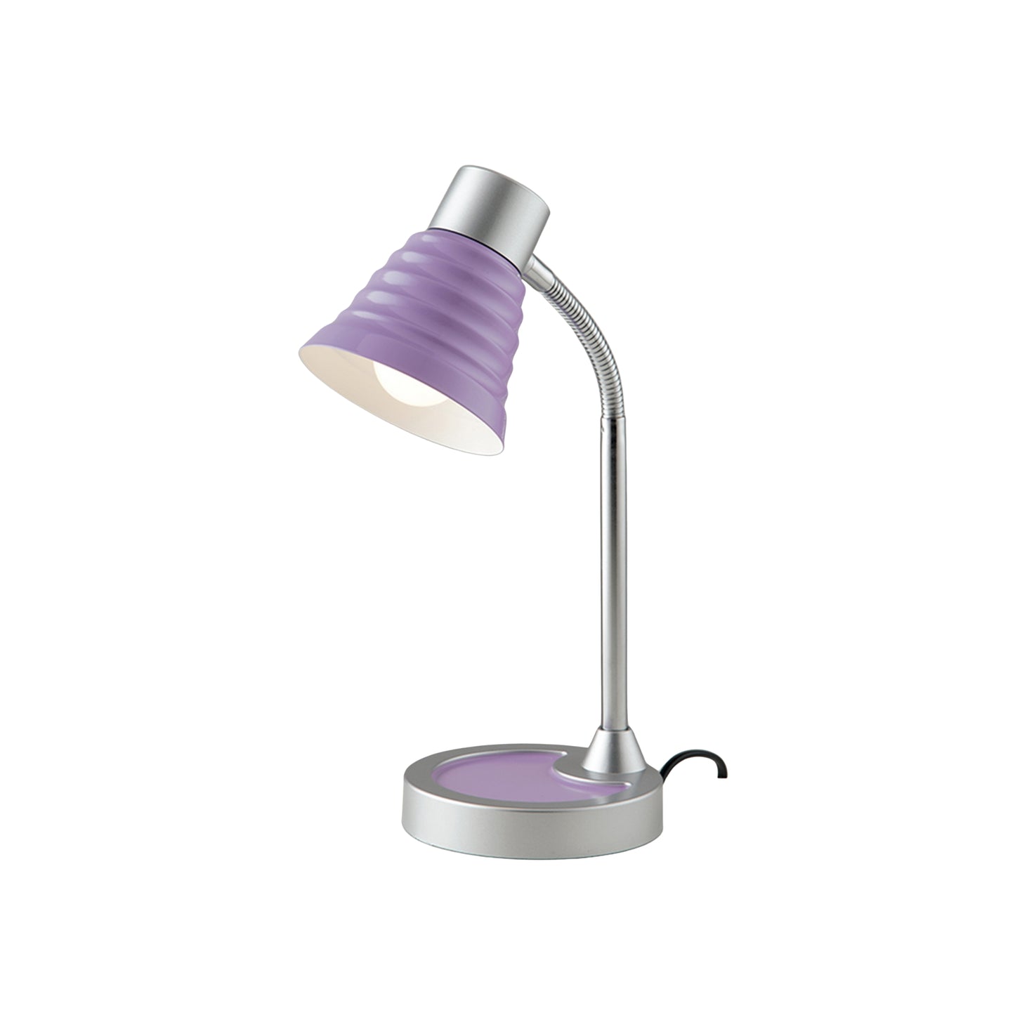 Lampada da lettura LEONARDO con diffusore viola in fibre di plastica