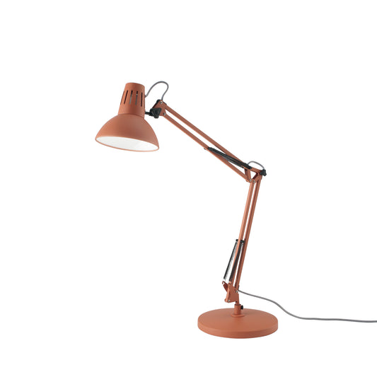 Lampada da tavolo regolabile ARTIFEX in metallo arancione