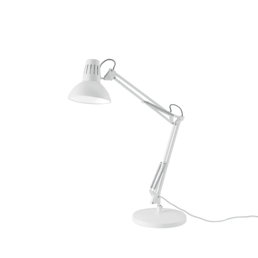 Lampada da tavolo regolabile ARTIFEX in metallo bianco