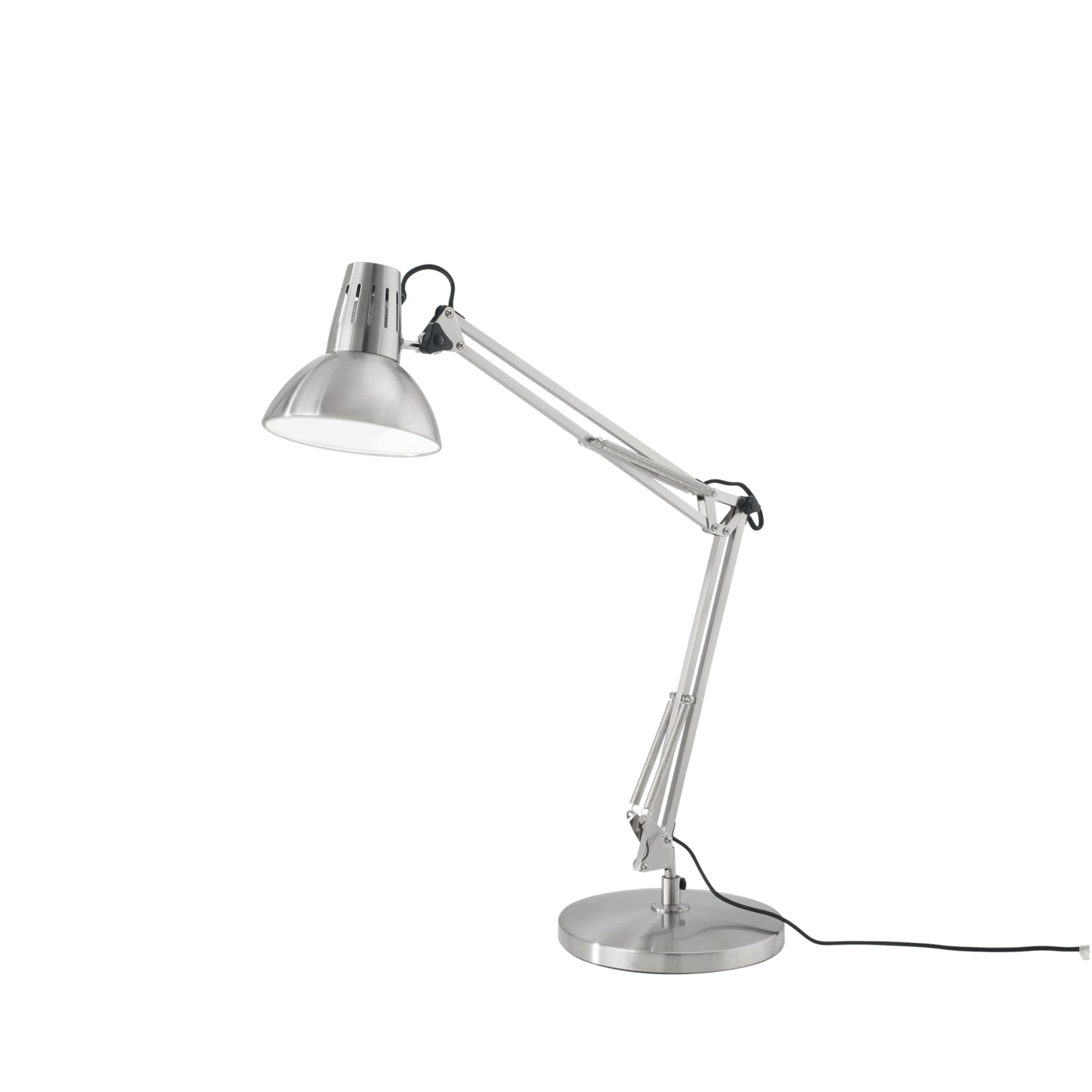 Lampada da tavolo regolabile ARTIFEX in metallo nichel