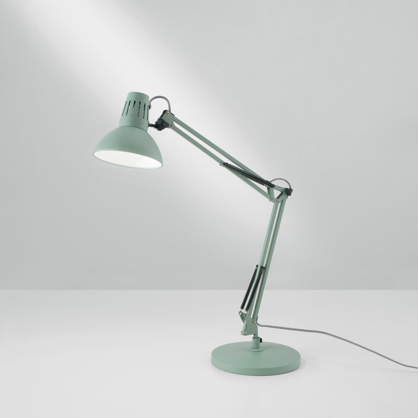 Lampada da tavolo regolabile ARTIFEX in metallo verde