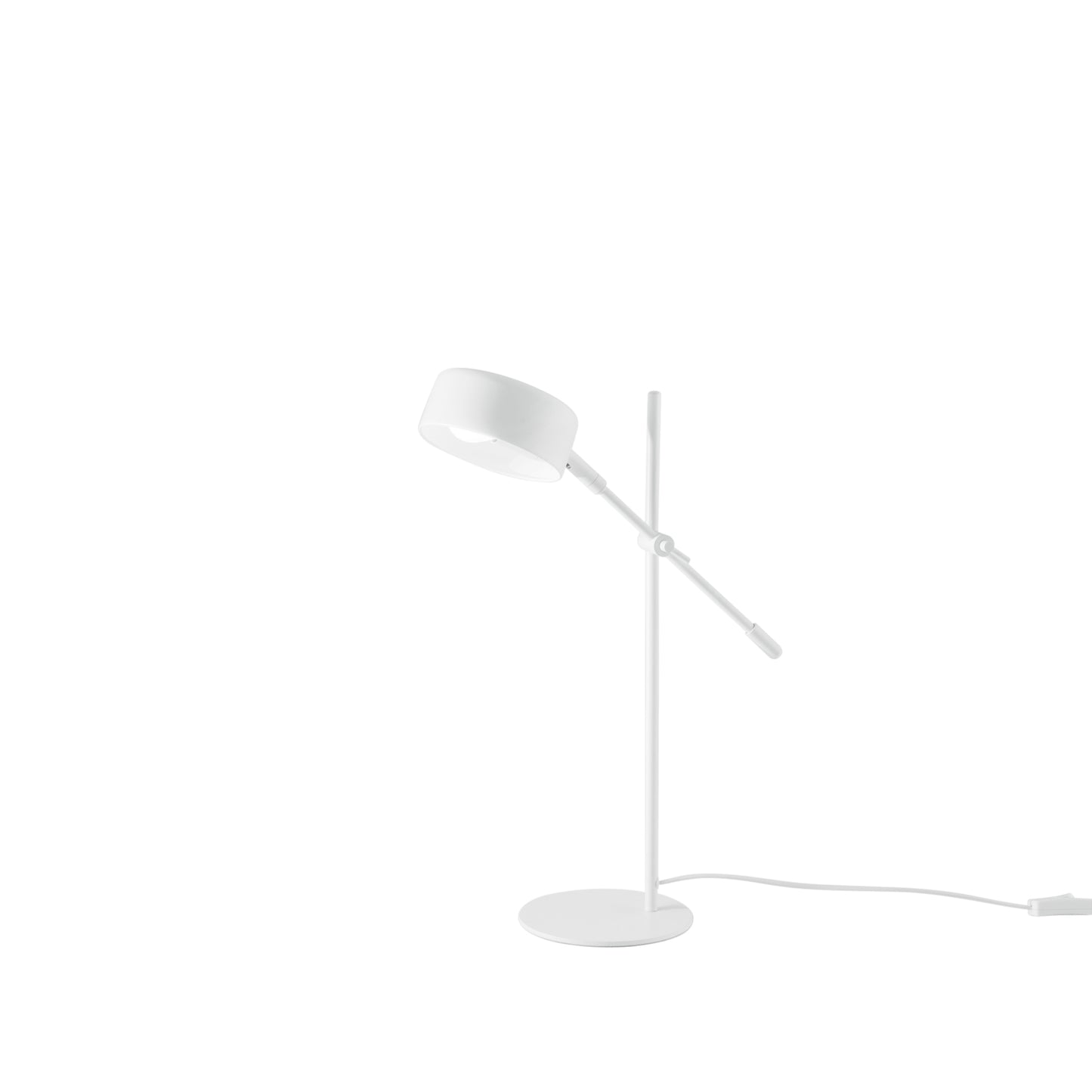 Lampada da tavolo EIFFEL in metallo bianco con punto luce orientabile