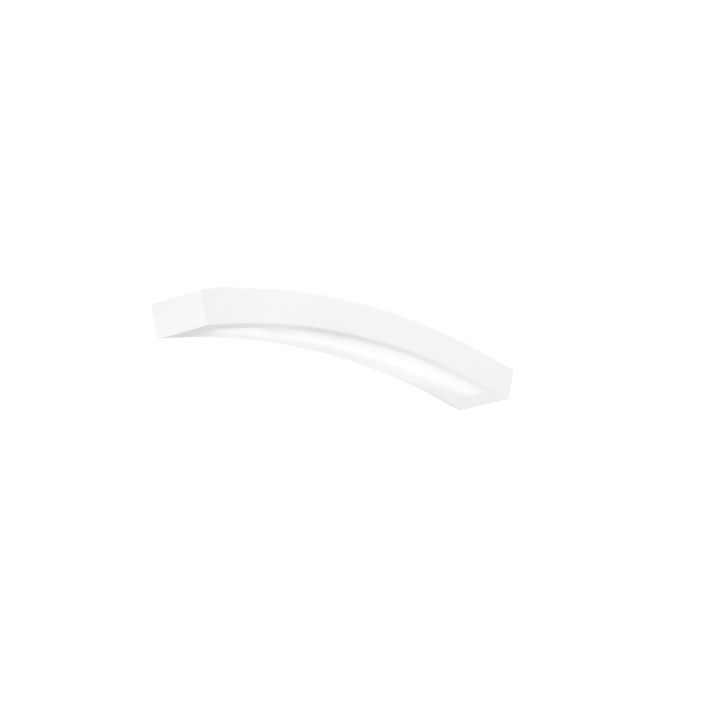 Applique LED ALOHA in gesso verniciabile, switcg luce calda e naturale, 55 cm.