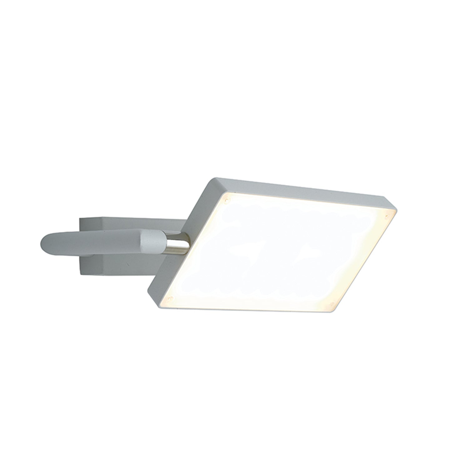 Applique LED BOOK in alluminio bianco con diffusore orientabile
