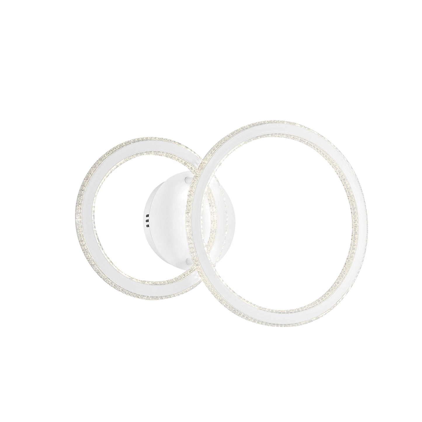 Plafoniera LED BRYANT con due diffusori diamantati 45W 4000K (luce naturale)