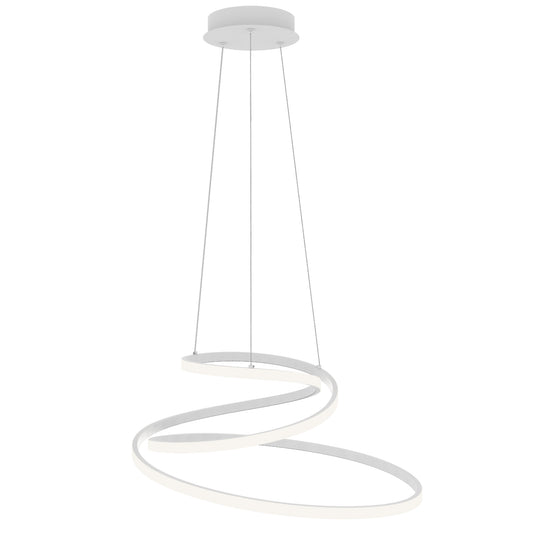 Sospensione LED COASTER in alluminio bianco con interruttore CCT