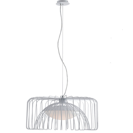 Lampadario a sospensione COUGAR in metallo bianco 24W 4000K (luce naturale)
