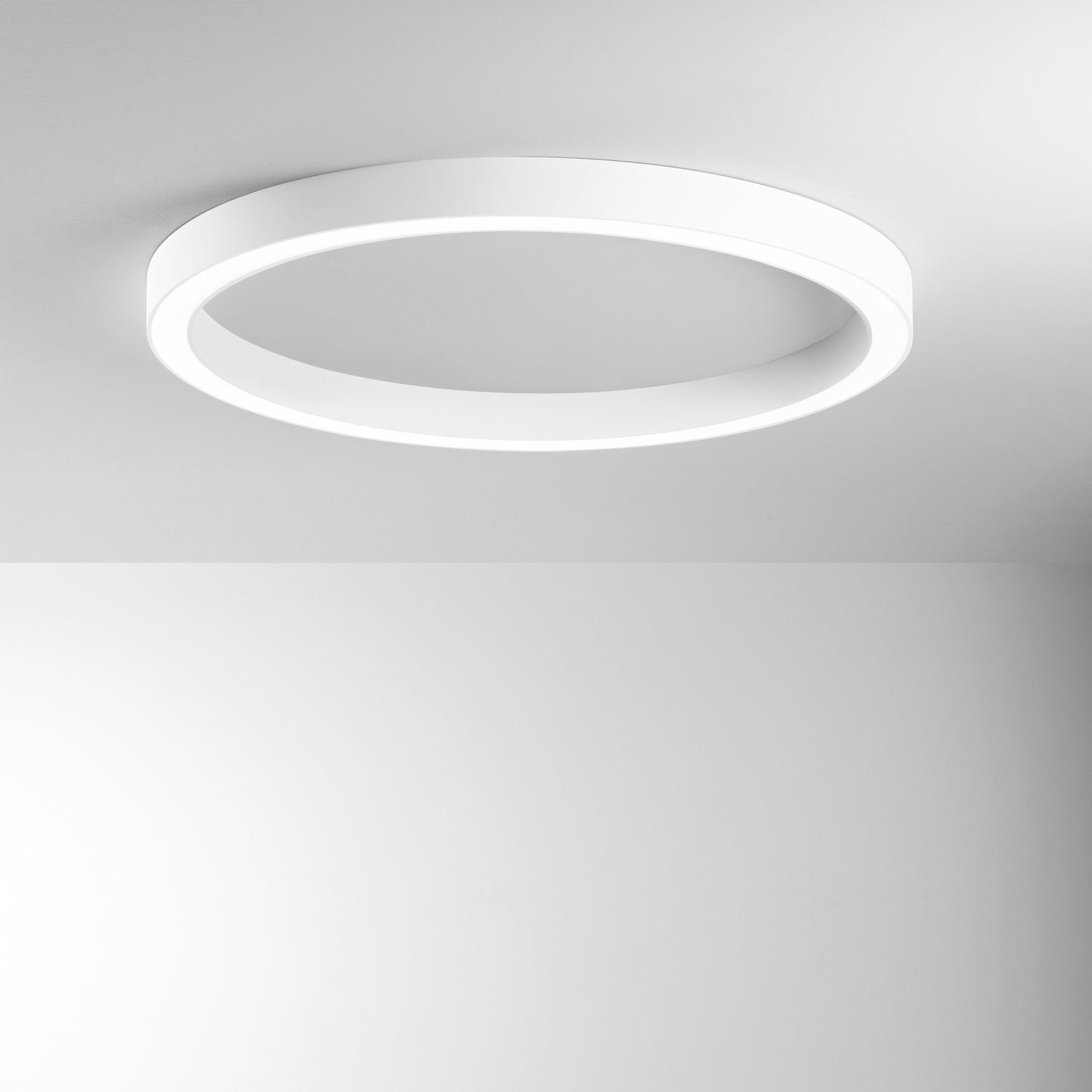 Plafoniera LED DEMOS bianca con diffusore in acrilico, CCT, Ø 120 cm.