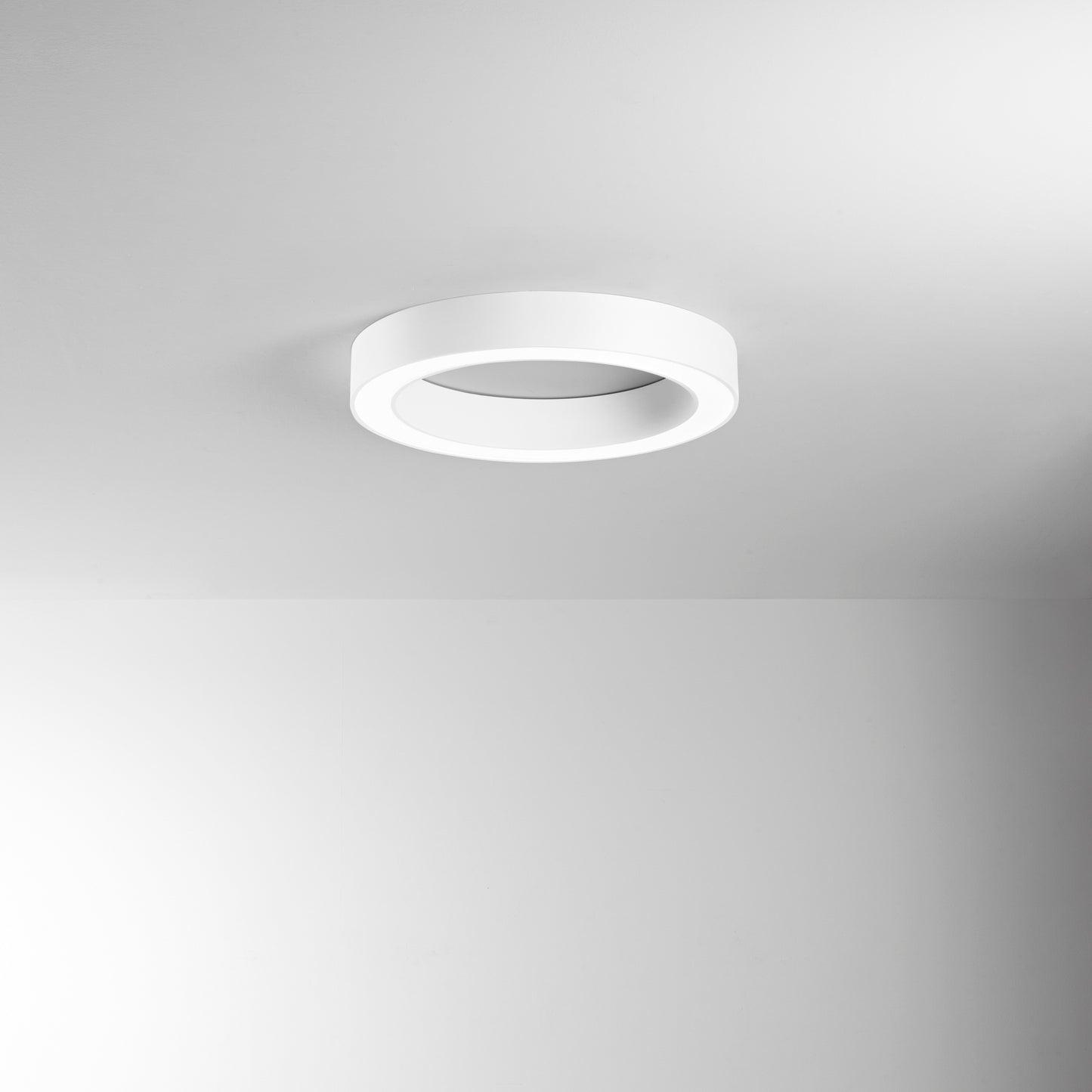 Plafoniera LED DEMOS bianca con diffusore in acrilico, CCT, Ø 60 cm.