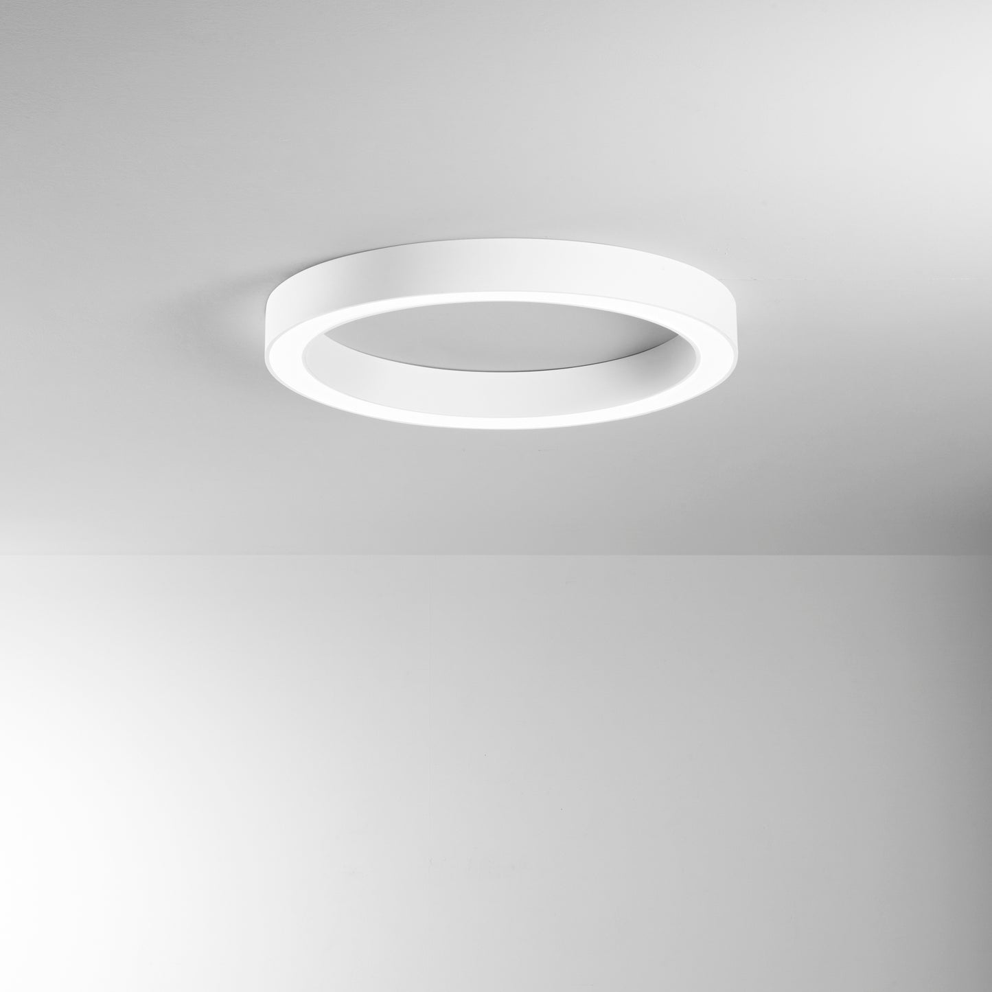 Plafoniera LED DEMOS bianca con diffusore in acrilico, CCT, Ø 80 cm.