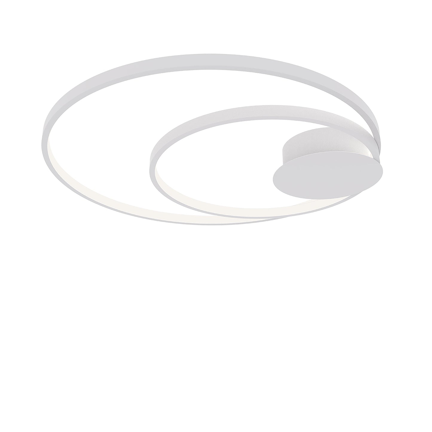 Plafoniera LED DIEM in alluminio bianco, CCT