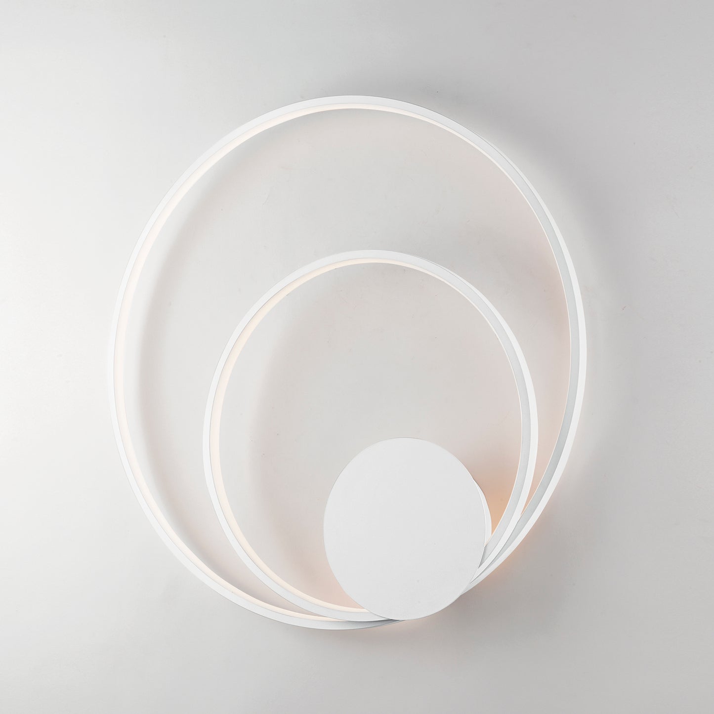 Plafoniera LED DIEM in alluminio bianco, CCT