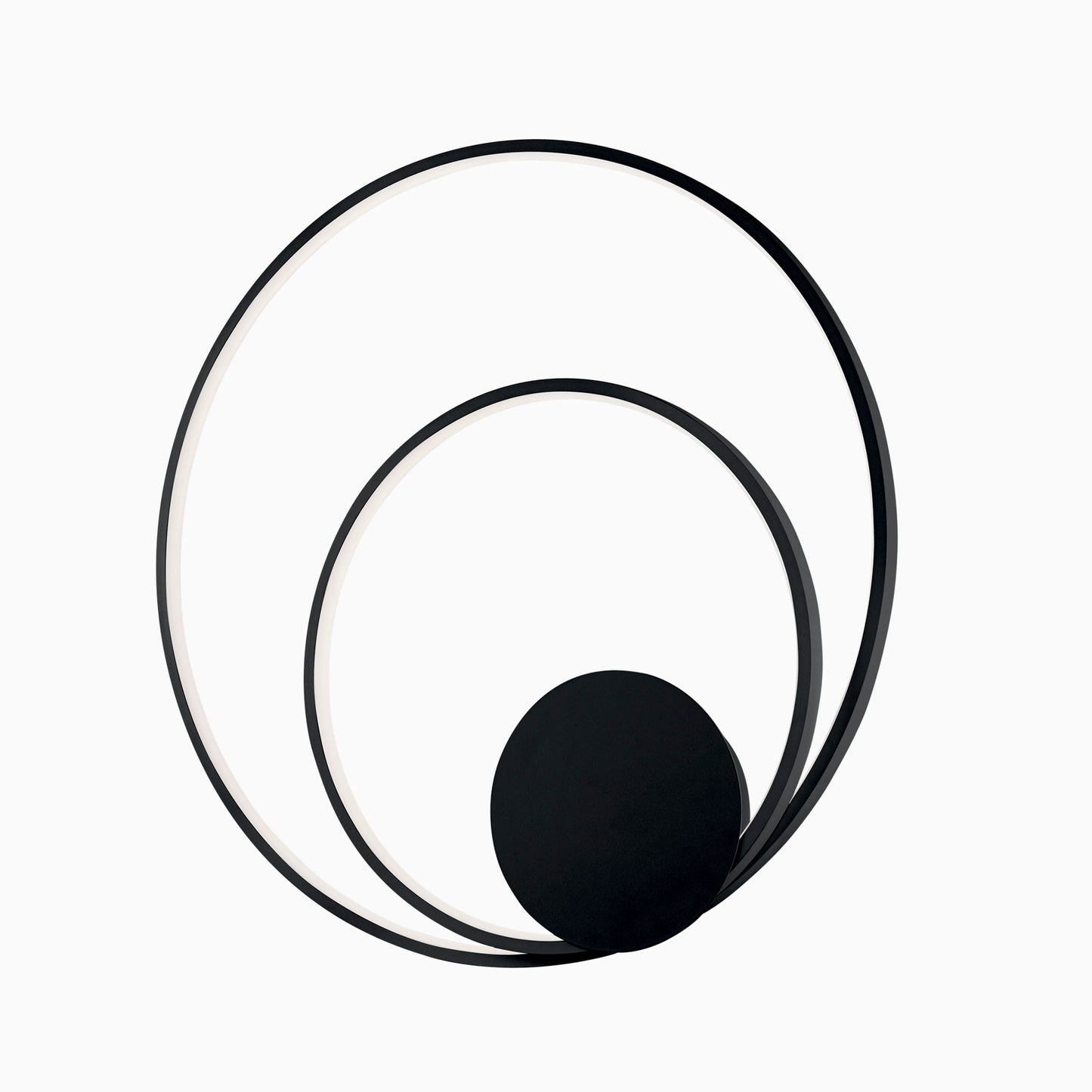 Plafoniera LED DIEM in alluminio nero, CCT