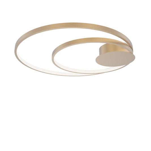 Plafoniera LED DIEM in alluminio oro, CCT
