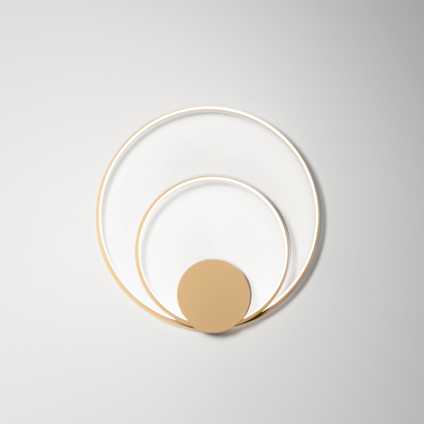 Plafoniera LED DIEM in alluminio oro, CCT