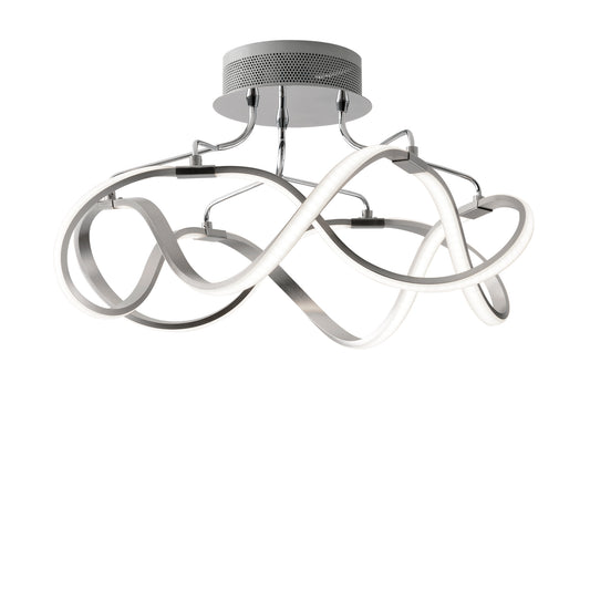 Plafoniera LED FLIGHT in nichel spazzolato 28.8W 4000K (luce naturale)
