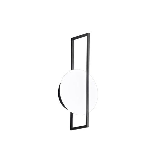 Applique LED FOBOS in metallo nero, CCT