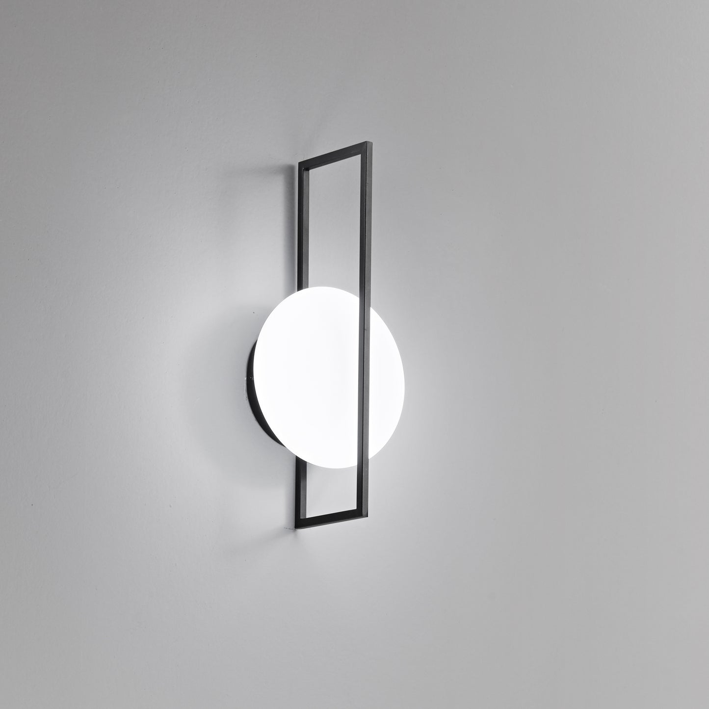 Applique LED FOBOS in metallo nero, CCT