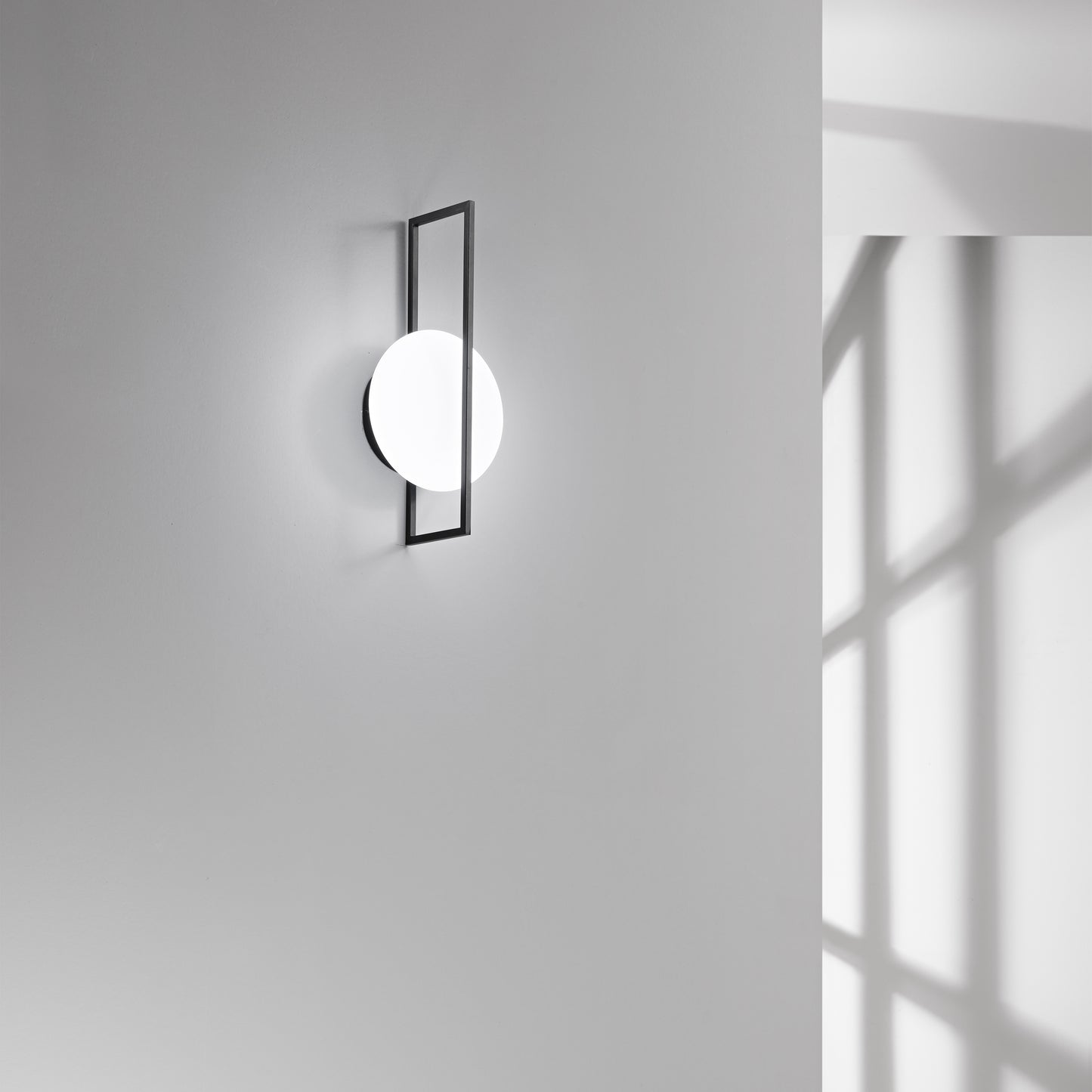 Applique LED FOBOS in metallo nero, CCT