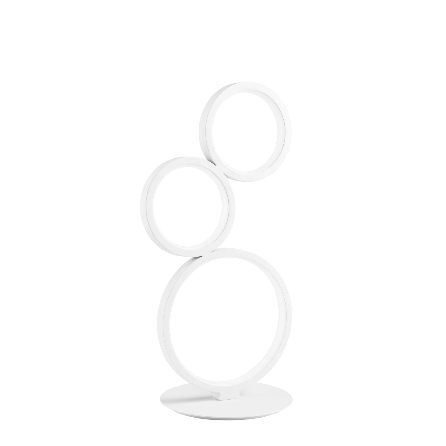 Lumetto LED FREDY in alluminio bianco con struttura in silicone, CCT, h 42,7cm.
