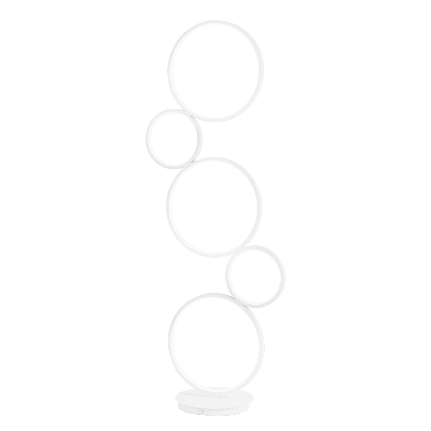 Piantana LED FREDY in alluminio bianco con struttura in silicone, CCT, h 117cm.