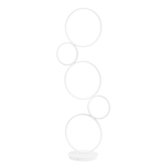 Piantana LED FREDY in alluminio bianco con struttura in silicone, CCT, h 117cm.