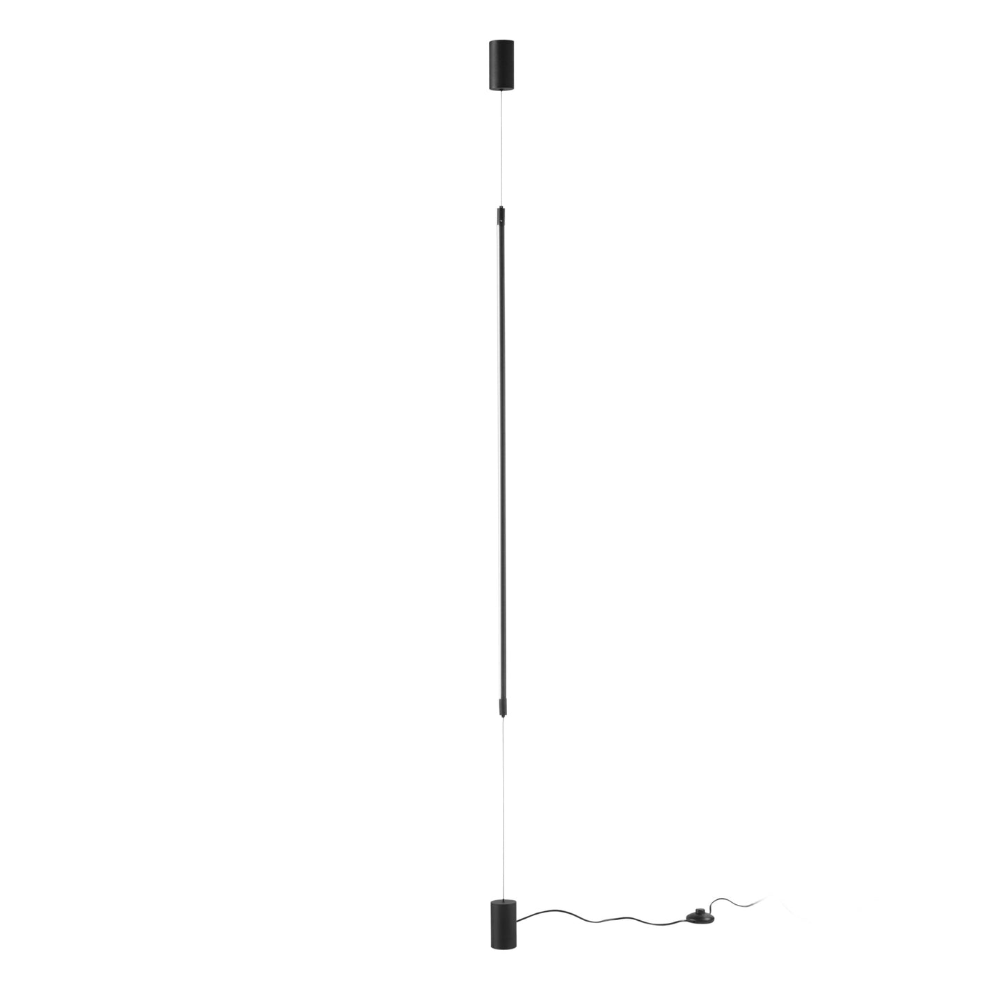 Piantana a sospensione LED GRAVITY in metallo nero, posizione e altezza regolabili, CCT