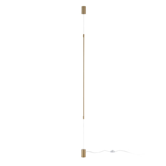 Piantana a sospensione LED GRAVITY in metallo oro, posizione e altezza regolabili, CCT