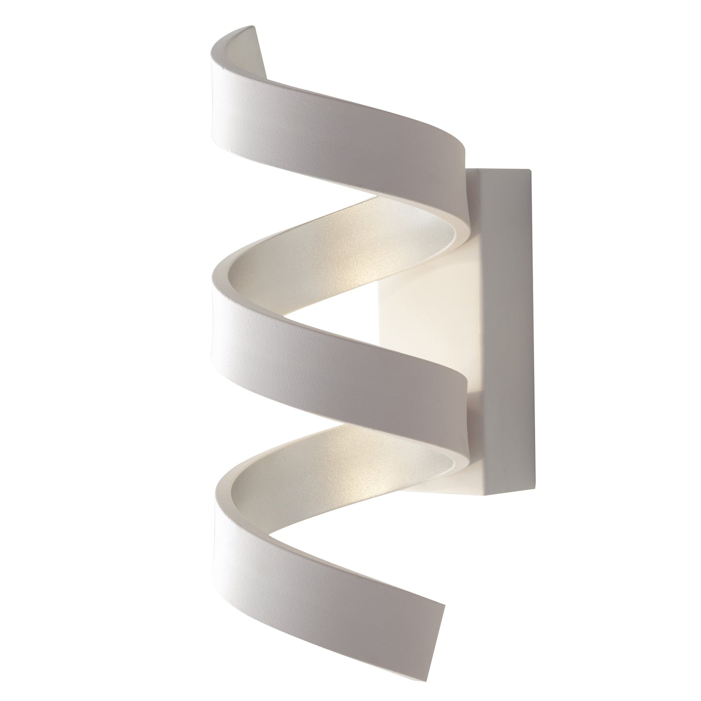 Applique LED HELIX in alluminio bianca e argento 4000K (Luce naturale)