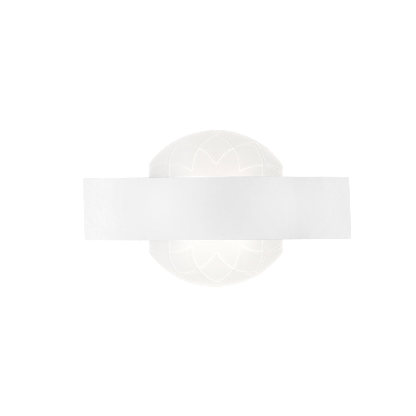 Applique LED HIMALAYA in metallo bianca con diffusore in acrilico satinato 4000K (Luce naturale)