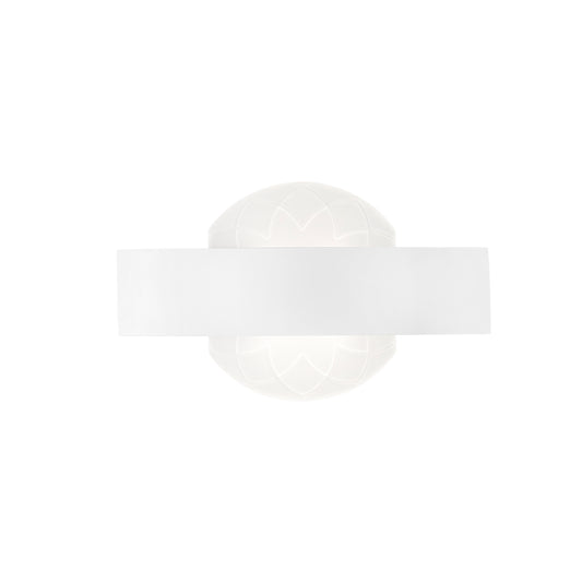 Applique LED HIMALAYA in metallo bianca con diffusore in acrilico satinato 4000K (Luce naturale)
