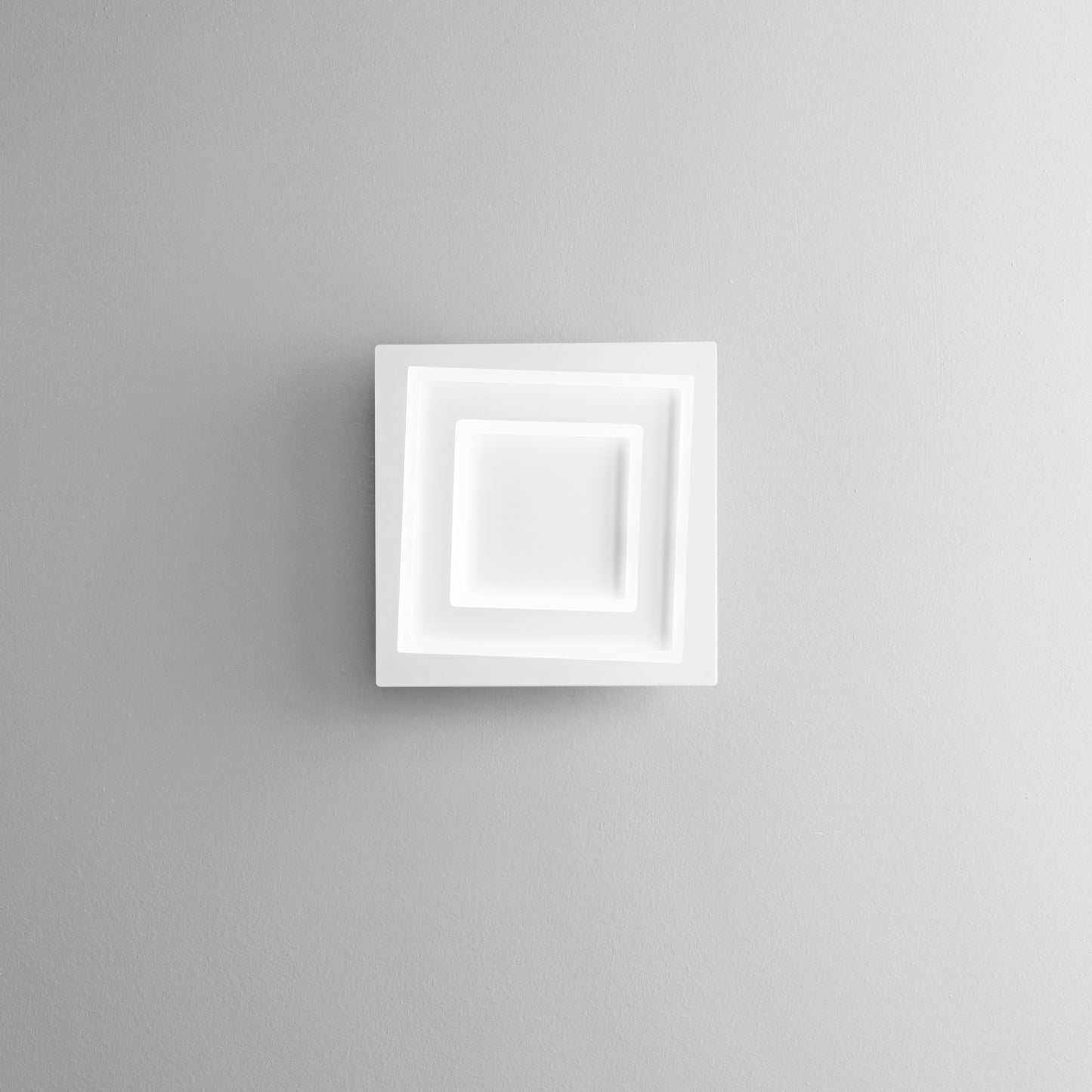 Applique LED HYPNOTIC quadrata in alluminio bianca con diffusore in acrilico, CCT, 26cm.