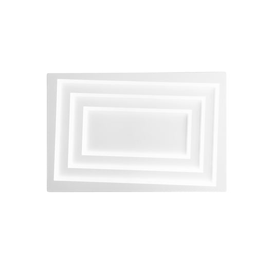 Plafoniera LED HYPNOTIC in alluminio bianca ,CCT, h 40x60cm.