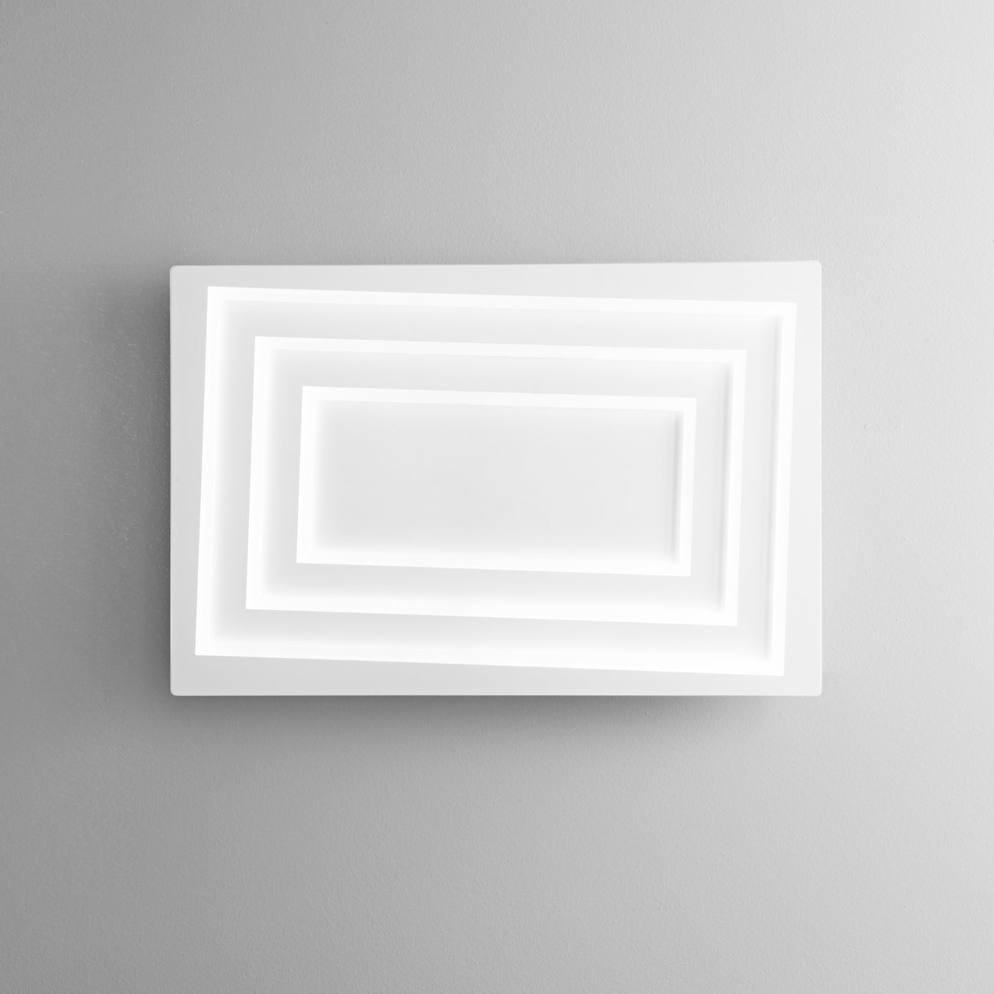 Plafoniera LED HYPNOTIC in alluminio bianca ,CCT, h 40x60cm.