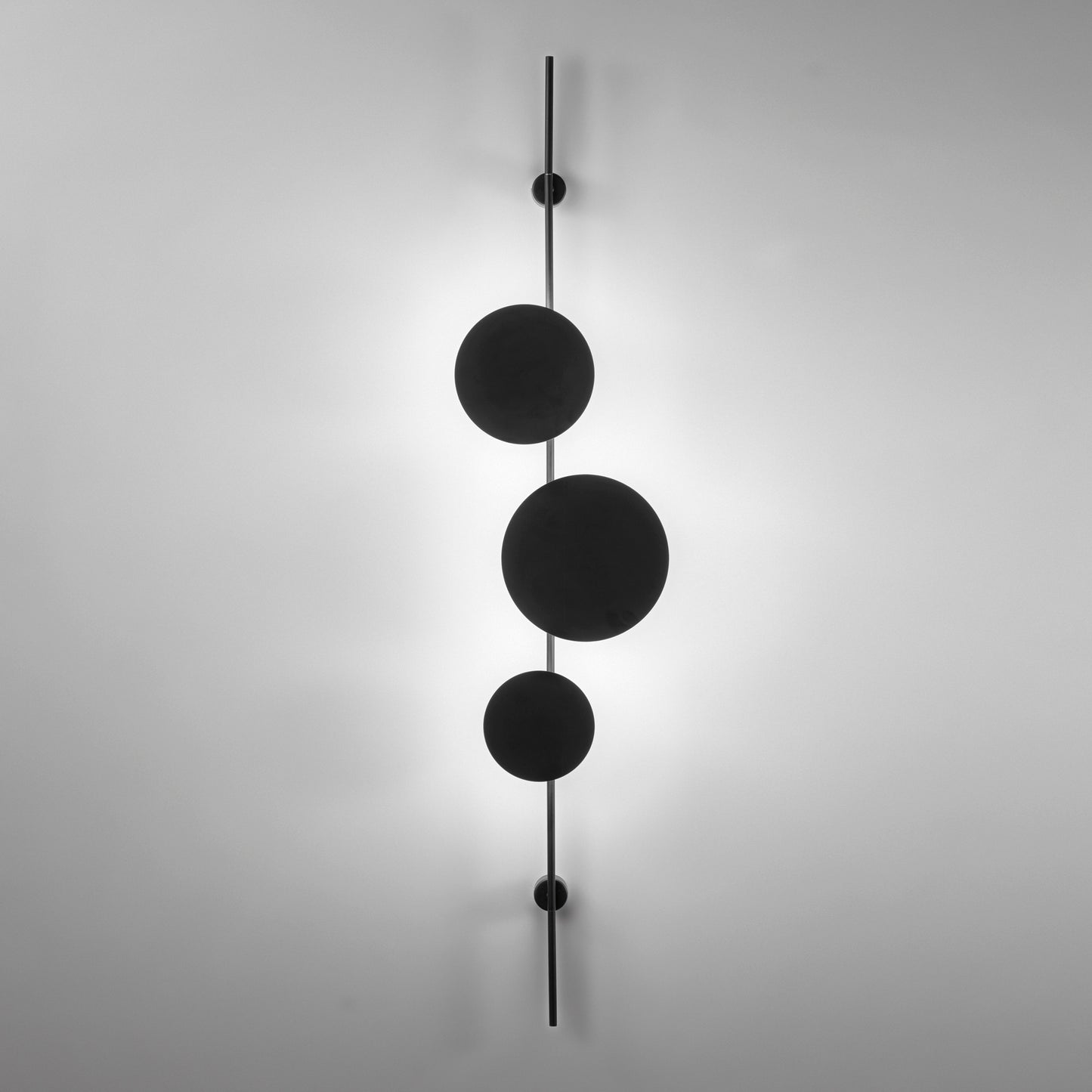 Applique LED IDOL in alluminio nero, CCT