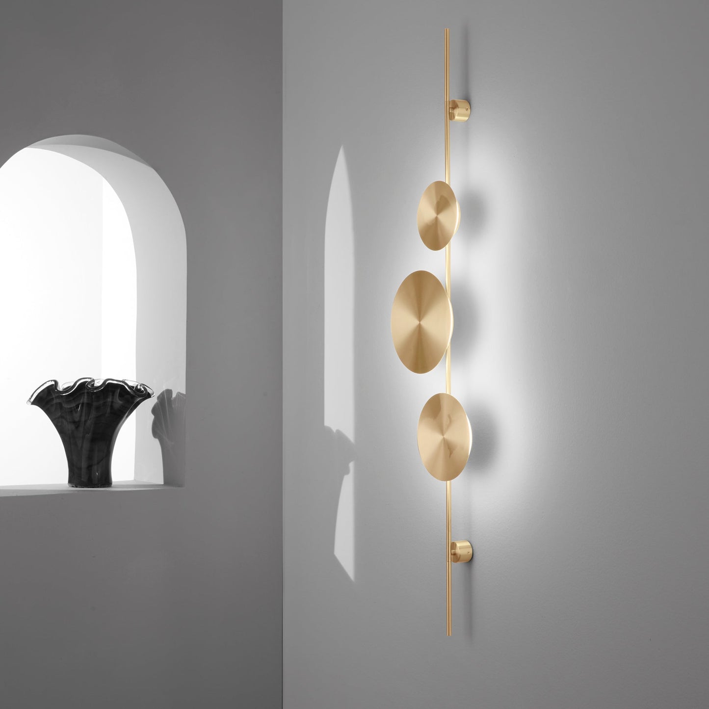 Applique LED IDOL in alluminio oro, CCT